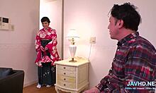 Japanese Babe Sucks Cock Hard