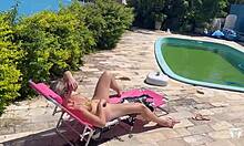 loira casada safada esperou o marido corno sair de casa para dar a bucetinha rosa para o limpador de piscina completo no sheer e no red patty wife raul kobra