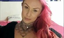 sensual girl smoking and teasing on webcam