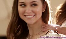 Passionate Emotions In Lesbian Foursome After Massage