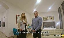 Man rents apartment and meets blonde tenant.