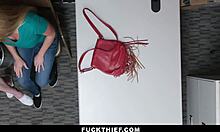 Milf And Her Step For Shoplifting At Security Office