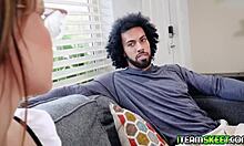 Maid honey hayes begs for more of her clients big throbbing cock