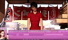 summer in the city 06 - petite 18+ red head eating ramen