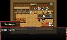 Is the farmer's daughter playing with horsecock dildo?