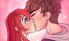 Is the farmer's daughter playing with horsecock dildo?