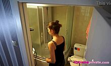 OMG, I’m obsessed with spying on stepsister’s shower cam pussy! 😍