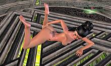 Watch This Animated Teen Girl Finger Her Pussy And Ass!