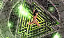 Watch This Animated Teen Girl Finger Her Pussy And Ass!