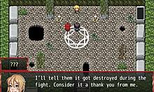 Is the farmer's daughter playing with horsecock dildo?