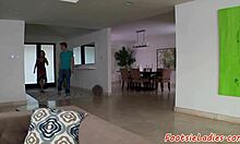 Footfetish Asian Babe Gets Doggystyle Fucked Hard!