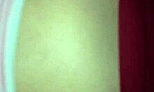 latina woman engages in intimate activity on all fours