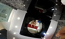 Latina skinny girl rides and burps vagina in bedroom