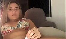 Brazilian Latina Girlfriend SQUIRTS Wildly During Quarantine Masturbation!