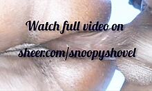 Horny Stepdad Spanks Ebony Maid's Wet Pussy!