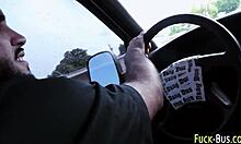 reality amateur babe sucks big cock in public