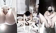 i see anal close-up with striptease, lingerie, and dildo use