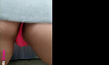 this brazilian babe is twerking in a short dress showing her wet panties