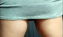 this brazilian babe is twerking in a short dress showing her wet panties