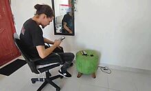 hot stepsister gets so horny during her vaginal waxing, i end up giving her oral 😏