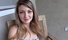 Amateurs teen 18+ sucks and deepthroats cock in face fucking, cum in mouth oral.