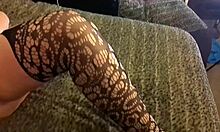 gilf carmen enjoys her new vibrator orgasm