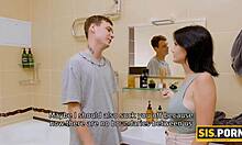 Busty Girl Scolds Stepbro Before Tempting Into Taboo Encounter