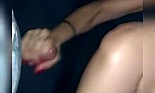 Latina Girlfriend Wets Her Pussy For Boyfriend's Fat Cock In Public