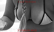 my african wife takes a long pee on the beach, amateur footage