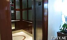 Huge cock satisfies tight pussy in rough couple contest