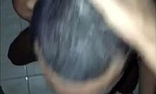 gay bdsm session in barbershop with bareback oral and fucking.