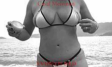 Afrikalı Karım Plajda Uzun Süre İşiyor, Amatör Kayıt