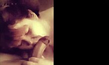 amateur guy gets his monster cock worshipped with sucking and licking before a facial