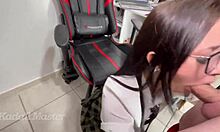 Latina college student sucks professor's cock for better grade