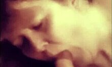 amateur guy gets his monster cock worshipped with sucking and licking before a facial