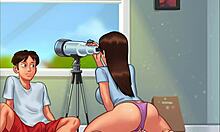 In summertime saga, jenny stepsis gets creampied by stepbro's huge cock.