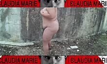 Wow, eating out this curvy babe on the street with impossible positions is wild!