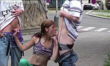 Pretty Teen 18+ Alexis Crystal Fucks In Public Car Orgy