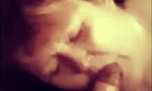 amateur guy gets his monster cock worshipped with sucking and licking before a facial