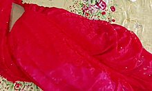 Red saree fuck with pussy licking