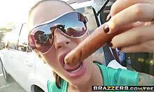 Angelina Valentine Sucks Monster Cock