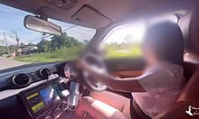 Thai student masturbates roughly for stranger outside