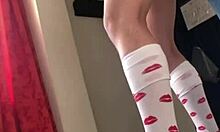 Busty petite teen surprises with intense fingering leading to wet orgasm