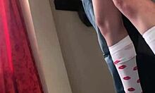 Busty petite teen surprises with intense fingering leading to wet orgasm