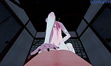 Nezuko Kamado and Daki in wild POV hentai sex! Demon Slayer action! 😈