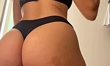 Wife With Big Tits And Ass Changes Clothes In The Shopping Dressing Room, Teasing Viewers