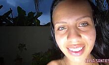 Have you seen Elisa Sanches masturbating her big Brazilian ass in the backyard for the public?