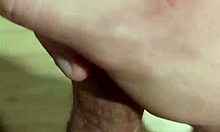 Young Amateur Massages His Cock During Solo Masturbation Session