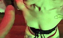 Beautiful Bondaged Tattooed Girlfriend Blowjob Scene