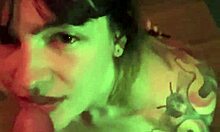 Beautiful Bondaged Tattooed Girlfriend Blowjob Scene